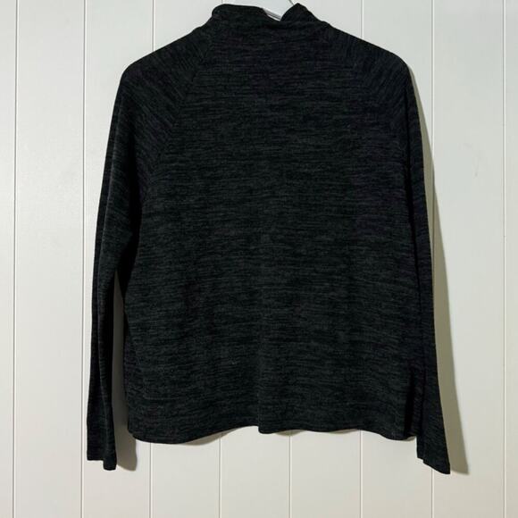 BDG Shirt Women's Small Relaxed Mock Soft Comfort Stretch Heathered Grey - Picture 4 of 7